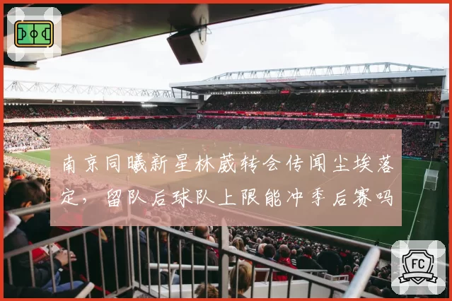 南京同曦新星林葳转会传闻尘埃落定,留队后球队上限能冲季后赛吗?